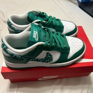 Nike Green Paisley Dunks